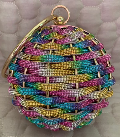 NEW YORK SMALL ROUND MULTI COLOR EVENING BAG 59902