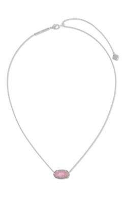 KENDRA SCOTT NECKLACE ELISA SILVER CARNATION KYOCERA OPAL