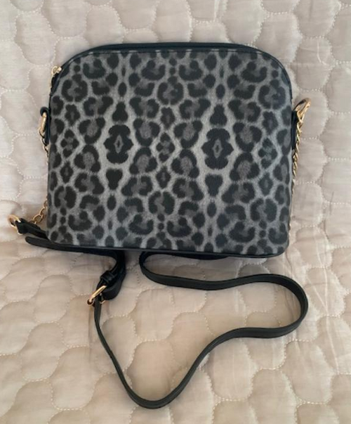 NEW YORK FAUX LEATHER LEOPARD PRINT CROSSBODY 60522