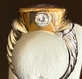 STERLING SILVER LAVENDER STONE RING