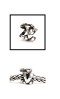 TROLLBEAD LETTER BEAD "V" BEAD