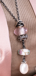 TROLLBEAD NECKLACE SILVER FANTASY PEARL