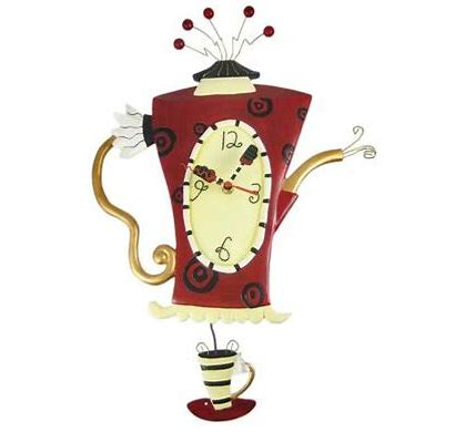 STEAMIN' TEA CLOCK