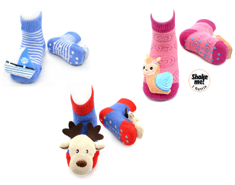 LIVENTI BOOGIE TOE RATTLE SOCKS SET OF 3
