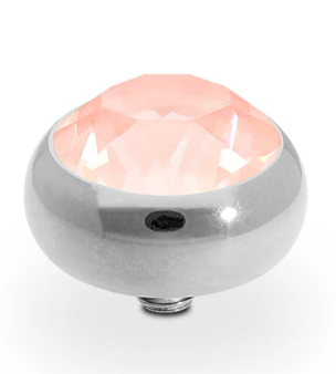 QUDO SESTO 10MM FLAMINGO IGNITE SILVER TOPPER
