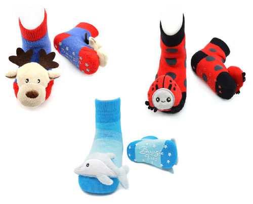 LIVENTI BOOGIE TOE RATTLE SOCKS SET OF 3