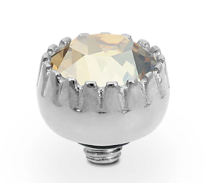 QUDO LONDON TOPPER 8MM SMALL GOLDEN SHADOW SILVER
