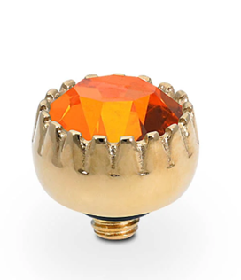 QUDO LONDON TOPPER 8MM SMALL SUN ROSEGOLD