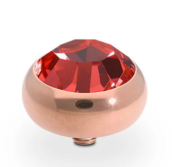 QUDO SESTO 10MM PADPARADSCHA ROSE GOLD TOPPER