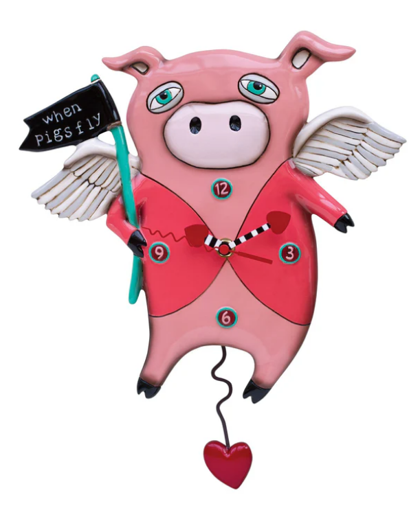 PIGS FLY CLOCK