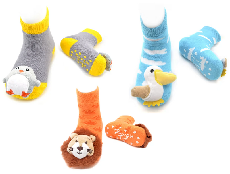 LIVENTI BOOGIE TOE RATTLE SOCKS SET OF 3
