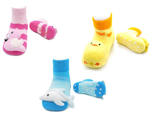 LIVENTI BOOGIE TOE RATTLE SOCKS SET OF 3