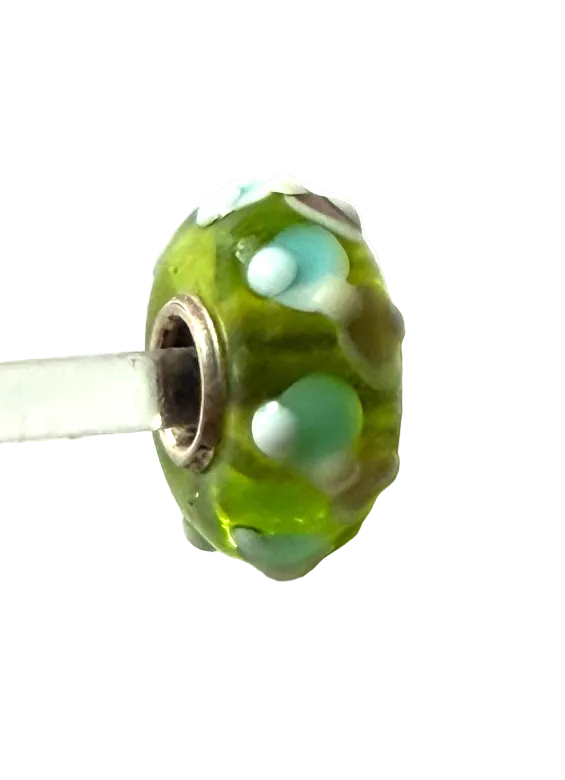 TROLLBEAD UNIVERSAL UNIQUE GREEN AQUA LACE