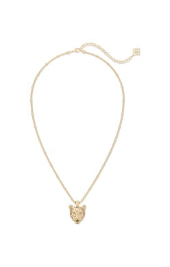 KENDRA SCOTT NECKLACE MAURA JAGUAR SHORT GOLD SAGE SERPENTINE