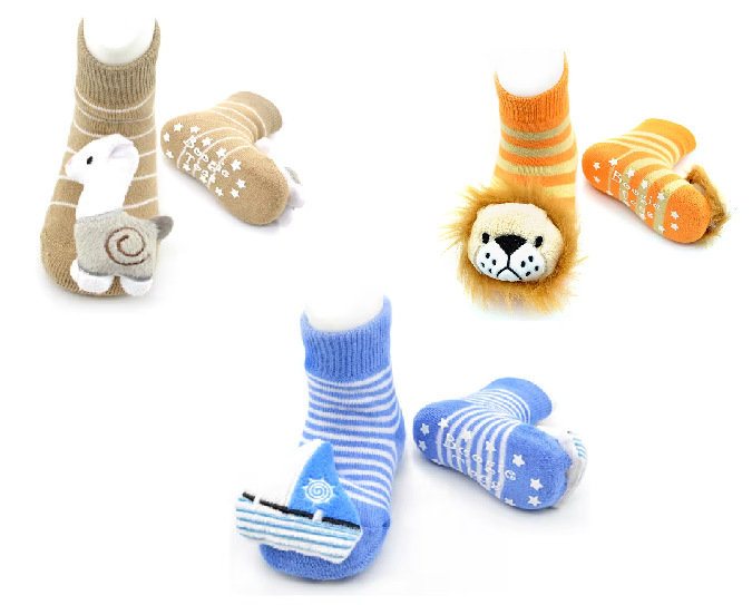 LIVENTI BOOGIE TOE RATTLE SOCKS SET OF 3