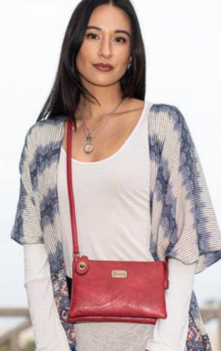 LIZ SOTO ELLA CROSSBODY RED 53917
