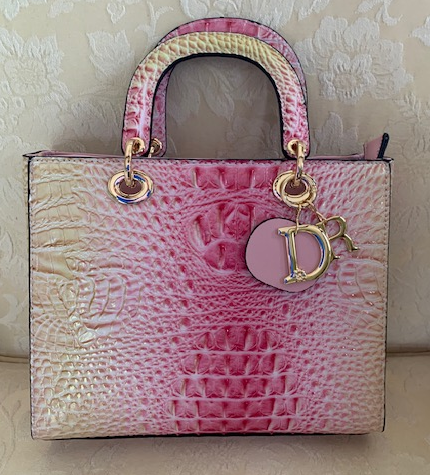 NEW YORK PINK CROC TOTE 59460