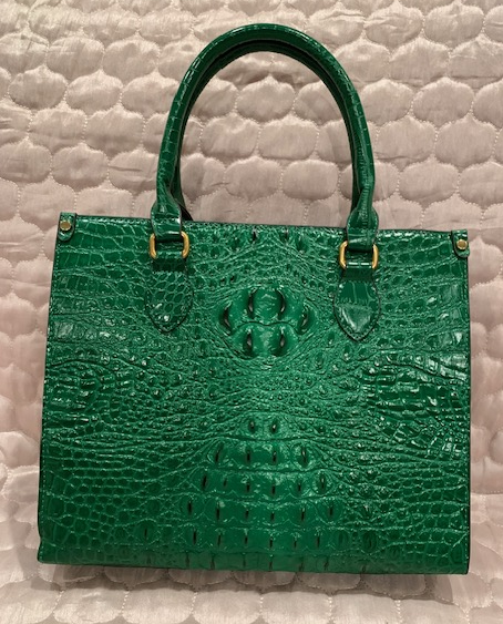 NEW YORK FAUX GREEN ALLIGATOR BAG 60356