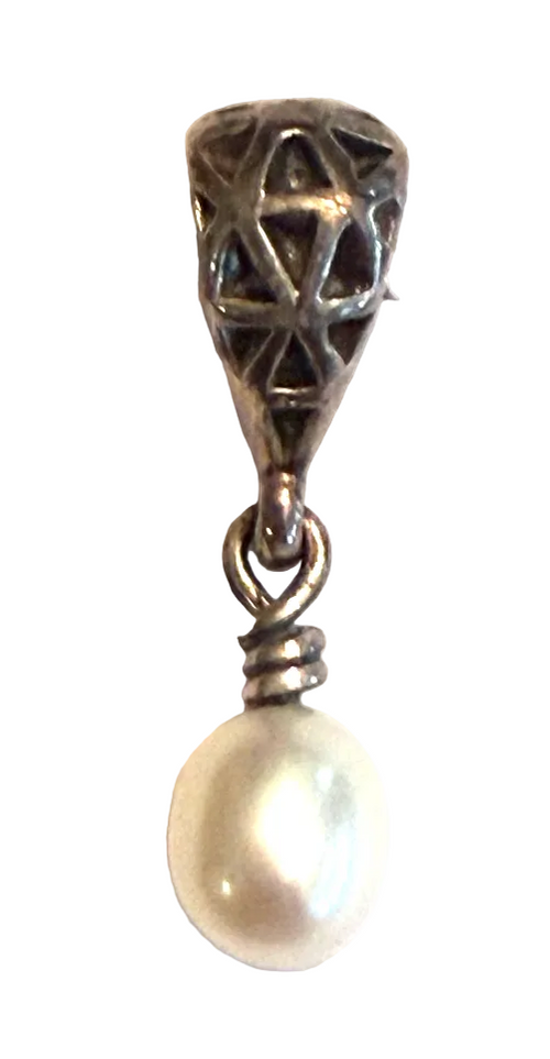 TROLLBEAD DROP WHITE BEAD