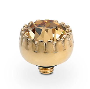 QUDO LONDON TOPPER 8MM SMALL LIGHT COLORADO TOPAZ ROSEGOLD