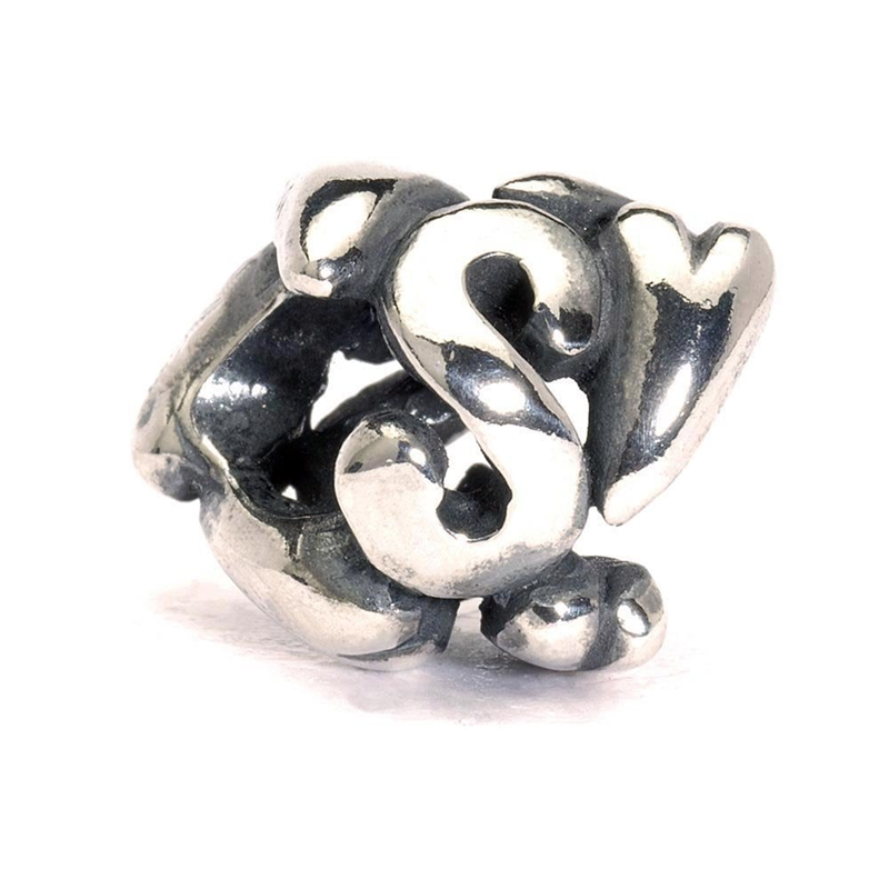TROLLBEAD LETTER BEAD "S" BEAD