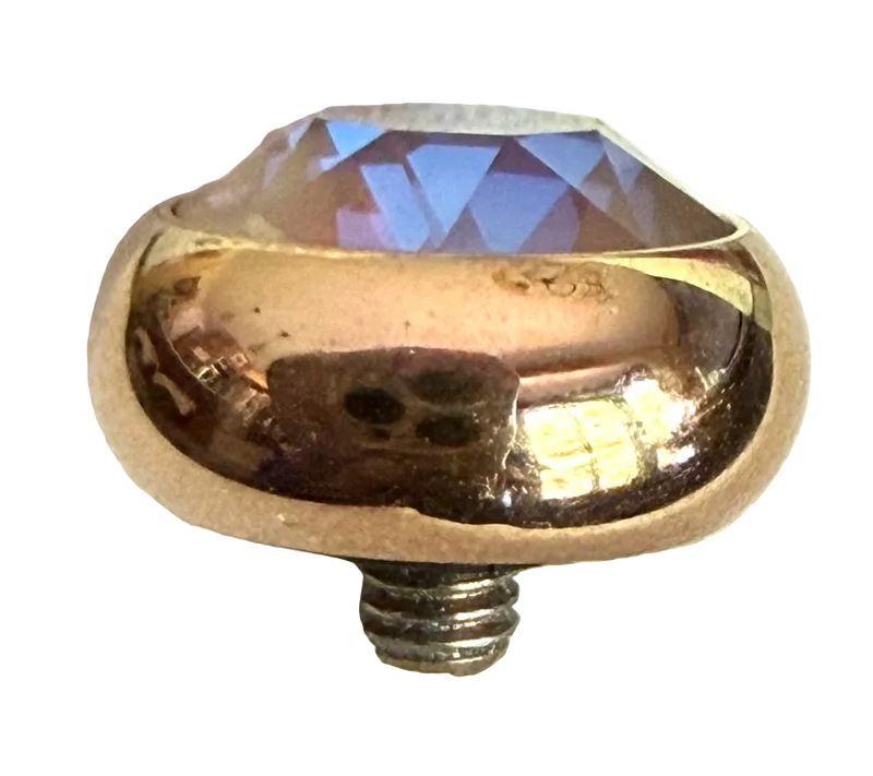 QUDO TONDO 10 MM IVORY CREME DELIGHT TOPPER ROSE GOLD