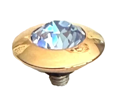 QUDO TONDO 11 MM BABY BLUE ROSE GOLD TOPPER