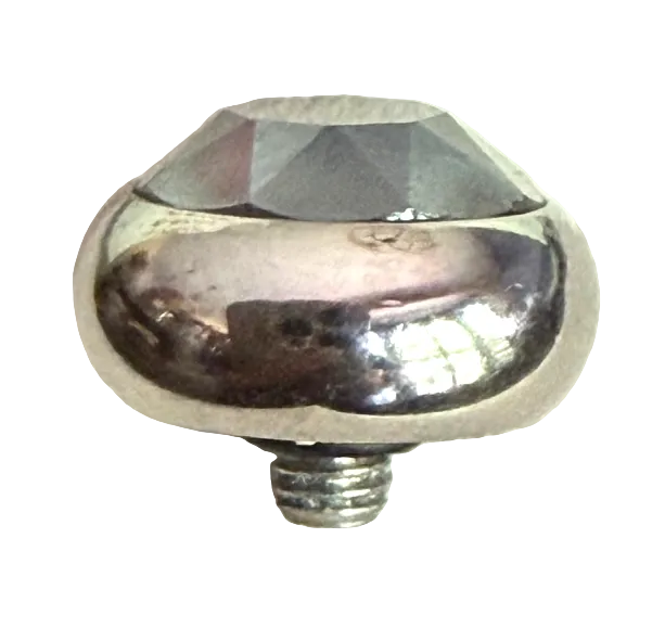 QUDO TONDO 10 MM SERENE GRAY DELIGHT TOPPER SILVER