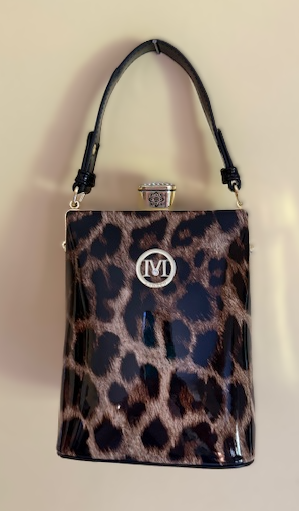 NEW YORK ANIMAL PRINT PATENT BAG 61164