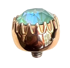 QUDO LONDON TOPPER BIG 10.5MM SILKY SAGE DELIGHT ROSE GOLD