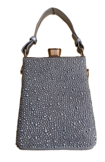 NEW YORK SILVER CRYSTAL BAG 80039