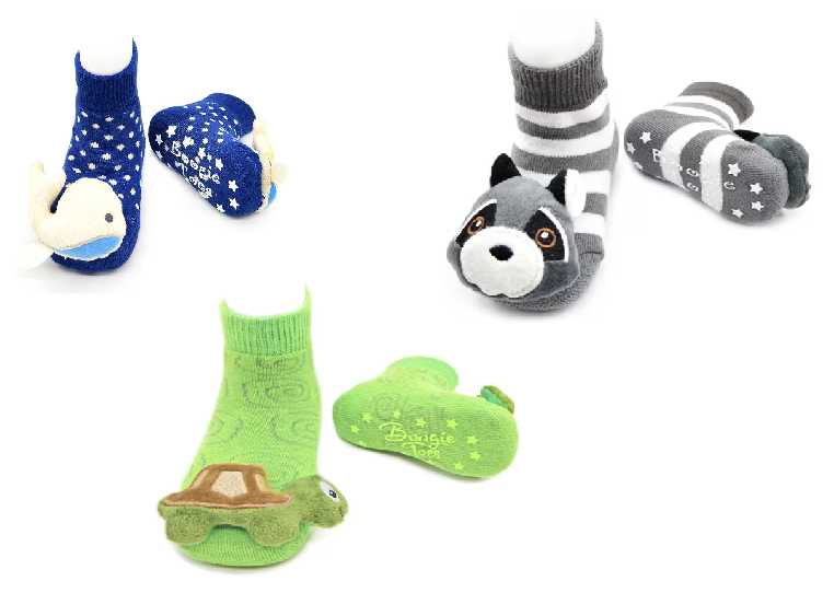 LIVENTI BOOGIE TOES RATTLE SOCKS SET OF 3