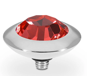 QUDO TONDO 13MM PADPARADSCHA TOPPER SILVER
