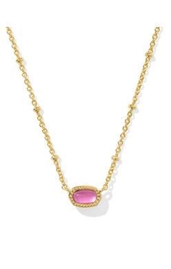 KENDRA SCOTT NECKLACE MINI ELISA SATELLITE GOLD AZALEA ILLUSION