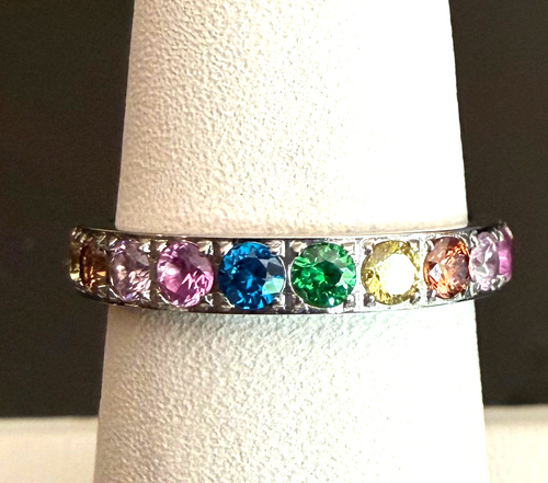 QUDO SPACER ETERNITY SILVER MULTI COLOR