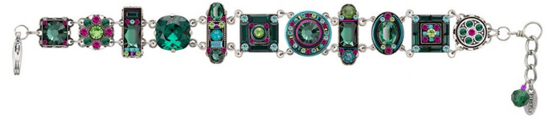 FIREFLY BRACELET LA DOLCE VITA EM: multi color stones in silver setting