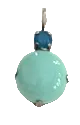 MARIANA EARRINGS ZAMBEZI: blue, mineral stones in 3/4" silver setting, lever back