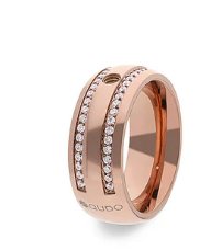 QUDO BASIC LECCE ROSEGOLD RING