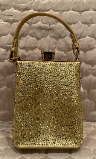 NEW YORK GOLD CRYSTAL BUCKET BAG 60351