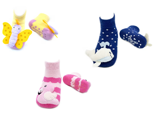 LIVENTI BOOGIE TOE RATTLE SOCKS SET OF 3