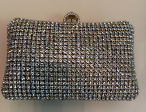 NEW YORK GOLD CRYSTAL EVENING BAG 61161