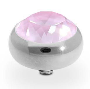 QUDO SESTO 10MM SOFT ROSE SILVER TOPPER