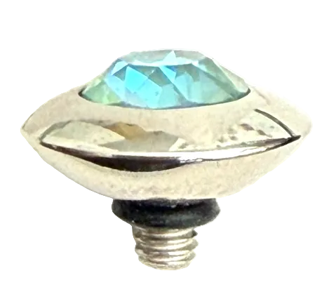 QUDO TONDO 11 MM SILKY SAGE DELIGHT SILVER TOPPER