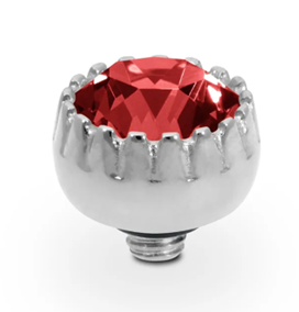 QUDO LONDON TOPPER 8MM SMALL PADPARADSCHA SILVER