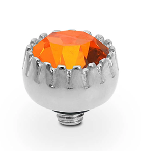 QUDO LONDON TOPPER 8MM SMALL SUN SILVER