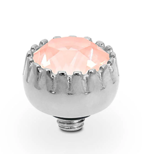 QUDO LONDON TOPPER 8MM SMALL FLAMINGO IGNITE SILVER