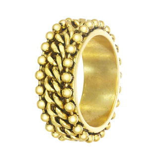 TOVA RING KATIE GOLD: antique gold plated setting, size 6