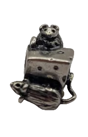 TROLLBEAD MOUSE ON CHEESE TROLL