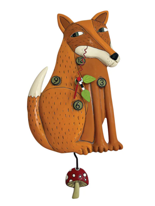 FORAGING FOX CLOCK