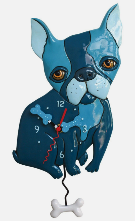 LE BLUE DOG CLOCK